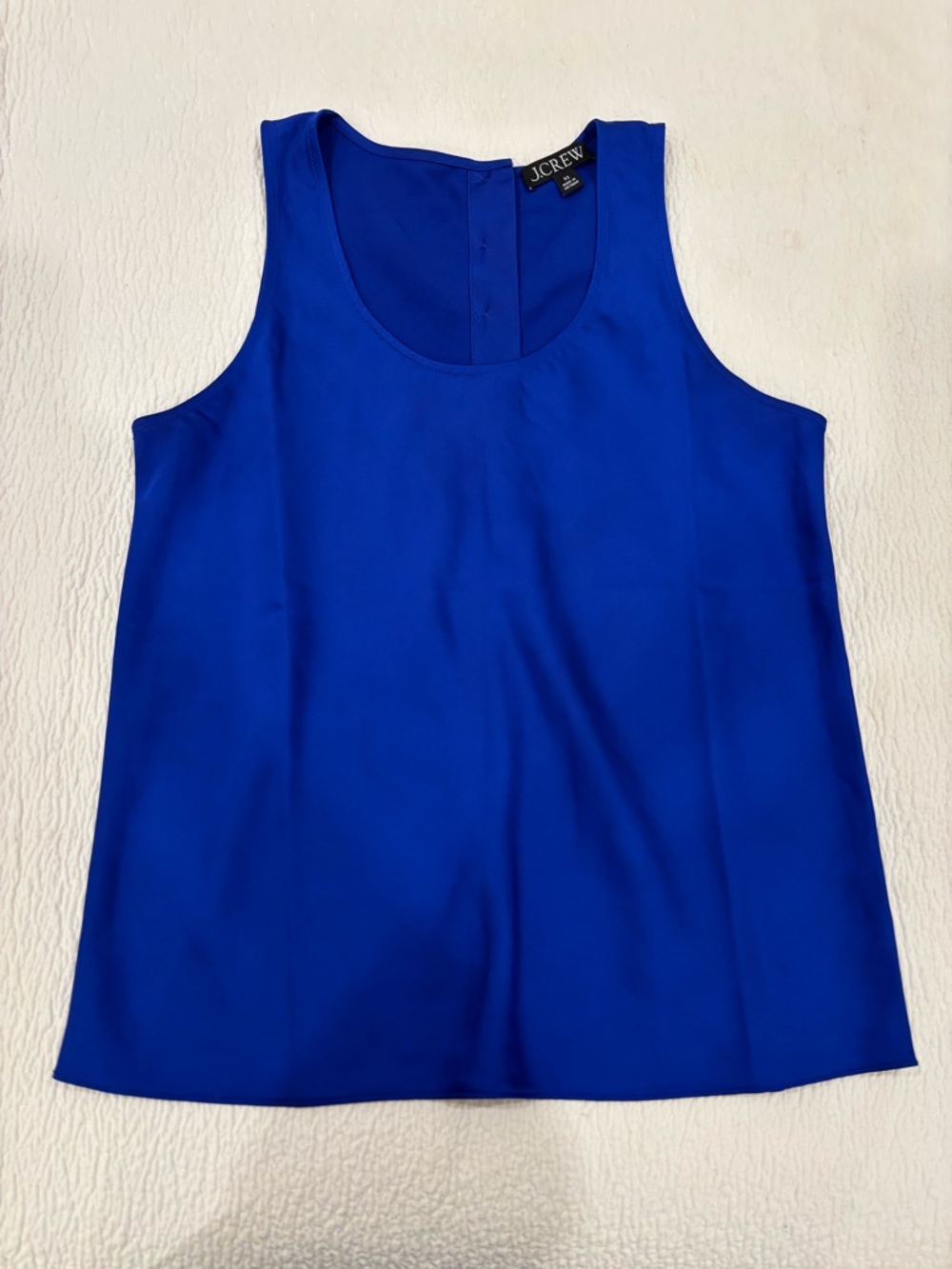 J. Crew Women's Cobalt Blue Scoop Neck Tank Top